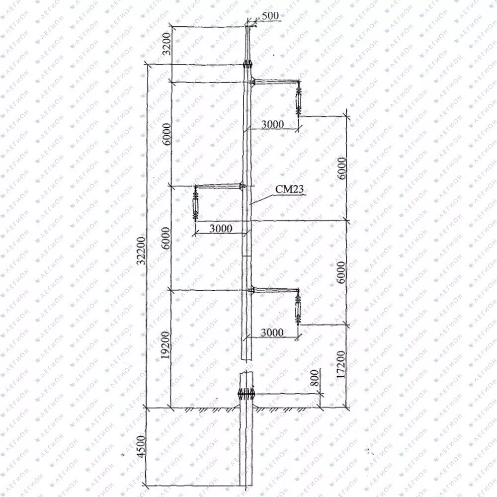 Многогранная стойка для опоры ПМ220-5